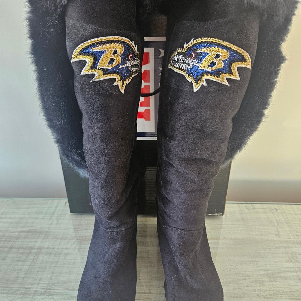 NFL Black and Gold Winter Boots